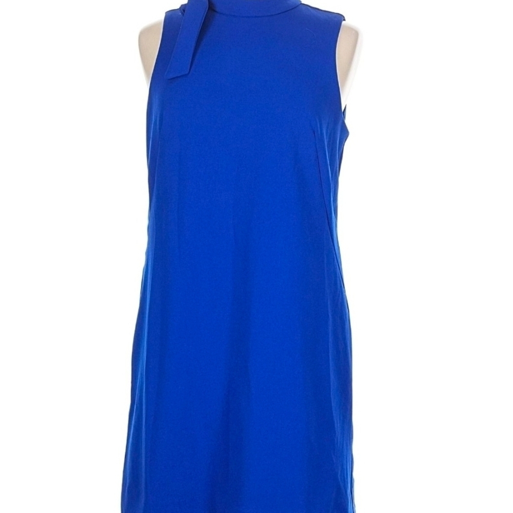 Maison Tara Royal Blue Mini Dress